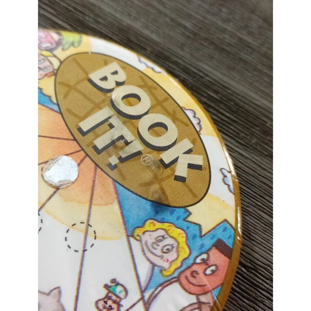 Book It! Pizza Hut 1995 Pinback Button Pin Books Reading Library Kids  Vtg